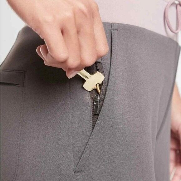 Athleta Hermosa Pull On Pants Shale Pink Trim size Small Style #599720 - Picture 5 of 9